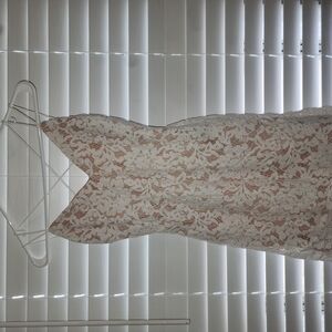 Windsor White Lace Midi Dress